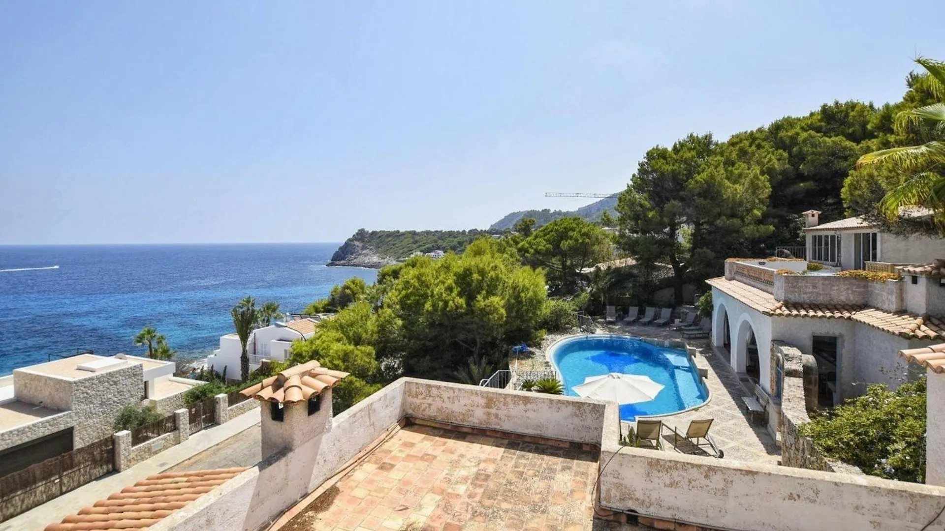 Unglaubliche Villa Mit Meerblick Und Pool 폰트 데 사 칼라 펜션